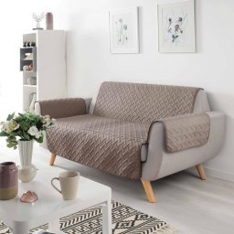 Douceur d`Interieur Pokrowiec na sofę WELL, pikowany, mikrofibra, 279 x 179 cm