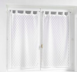 Douceur d`Interieur Zestaw firanek na szelkach ODILIA, 60 x 160 cm, 2 szt.