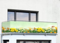 Maximex Osłona na balkon w motyle, 5 m x 85 cm