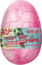 Chlapu Chlap CHLAPU CHLAP Musująca Bomba kąpielowa Jajo Dinozaura z niespodzianką - malinowa śmietanka 140g