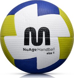 Meteor Piłka ręczna Meteor Nuage junior 1 biały/żółty/granatowy Uniwersalny