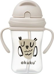 Akuku A0204 Bidon z Chowaną Słomką Sowa