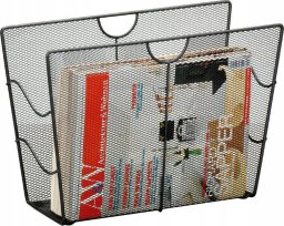 Zeller Metalowy gazetnik, kosz na gazety - kolor czarny, ZELLER