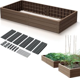 Prosperplast Rabata ogrodowa Base Woody 1492x756mm Grządka