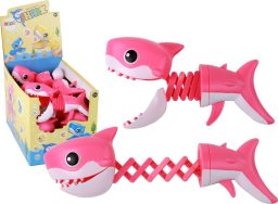 LeanToys Zabawka Gryząca Rybka Różowa Rekin Pistolet