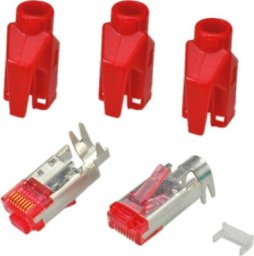 Hirose Wtyczka HiRose TM21 ekranowana, przelotka czerwona, 50 szt.