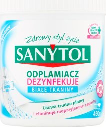 SANYTOL Odplamiacz dezynfekujący w proszku do białego 450g