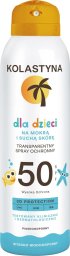 KOLASTYNA OPALANIE Przezroczysty Spray ochronny dla dzieci - na mokrą i suchą skórę SPF50 150ml