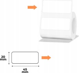 Niimbot Niimbot štítky R 45x20mm 320ks Bílé pro B21, B21S, B3, B1S