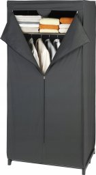 Alpina Szafa tekstylna DEEP BLACK, składana garderoba, 160x75x50cm, WENKO
