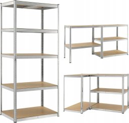 Funfit Metalowy regał 180x100x60 cm