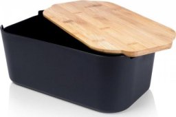 Chlebak Vilde CHLEBAK Z DESKĄ BAMBUSOWĄ CZARNY 259301
