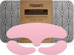 Mohani Mohani Wielorazowe płatki silikonowe pod oczy i maska na czoło Pink