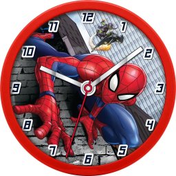 Kids Euroswan Zegar ścienny Wall clock 25cm Spiderman SPD3601