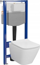 Zestaw podtynkowy Cersanit S701-796 / CERSANIT / AQUA 50 / C16 ZESTAW STELAŻ PODT WC MECH QF+ MZ CITY SQUARE CO DUR WOLNOOPADAJĄCA ŁW /