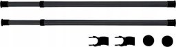 Wenko Szyna do garderoby, drążek do ubrań HERKULES 2 sztuki, 75-120 cm, WENKO