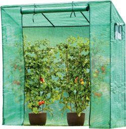 Saska Garden SZKLARNIA DO POMIDORÓW OGÓRKÓW 200x77x168-150CM PE ZIELONA