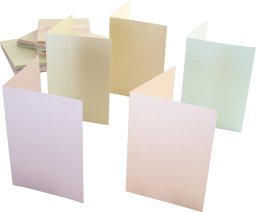 Titanum Zestaw kopert i kart A6 perłowe pastel 50szt