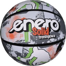 Enero PIŁKA DO KOSZYKÓWKI ENERO SOLID R.7 SZARO-BIAŁA