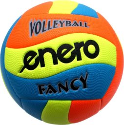 Enero PIŁKA SIATKOWA PLAŻOWA FANCY ENERO NIEBIESKI ŻÓŁTY POMARAŃCZOWY