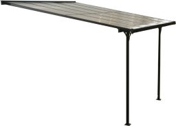 vidaXL Westmann Aluminiowy dach tarasowy Bruce Czarny 300x313x270 cm