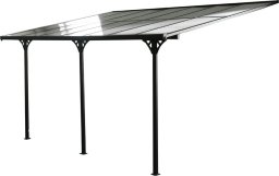 vidaXL Westmann Aluminiowy dach tarasowy Bruce Czarny 300x435x270 cm