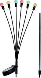 Saska Garden LAMPA SOLARNA TAŃCZĄCE NA WIETRZE KULECZKI KOLOROWE 6 LED 72CM