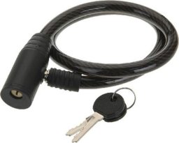 XQMax ZAPIĘCIE ROWEROWE XQMAX SPIRALNE NA KLUCZ 0,8x65CM CZARNE
