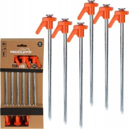 Redcliffs ŚLEDZIE DO NAMIOTU 21CM KPL. 6SZT METAL PLASTIK REDCLIFFS