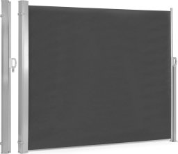 ModernHome Składana markiza 300x180 cm boczna roleta parawan do ogrodu na taras antracyt