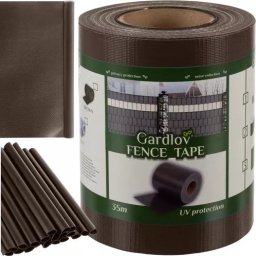 Gardlov Taśma ogrodzeniowa 19cmx35m 450g/m2 brązowa 23702