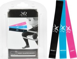 XQMax Mini Band różne poziomy oporu w zestawie wielokolorowy 3 szt.