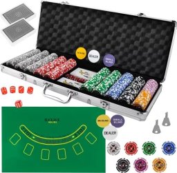 Malatec Poker - zestaw 500 żetonów (23529)