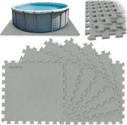 Dmuchane Mata piankowa pod basen puzzle 50 x 50 cm 8 szt