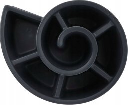 Vilde Kwietnik ogrodowy plastikowy czarny spiralny 53x43,5x32,5 cm