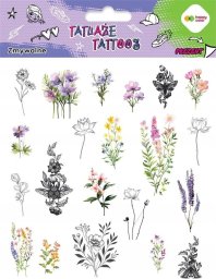 BaByliss Tatuaże zmywalne Flowers HAPPY COLOR