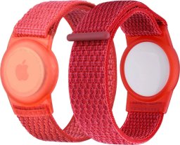 Mobile Origin Nylonowe etui ochronne z czerwonym paskiem do Apple Airtag
