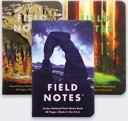Grand Notesy Parki Narodowe USA: Grand Teton, Arches, Sequoia 3 szt.