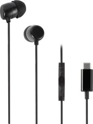 Słuchawki Vivanco headset Stereo Earbuds USB-C, black (61752)