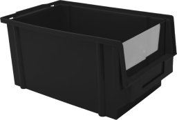 Magazynuj Pojemnik plastikowy, warsztatowy, kuweta z polipropylenu. Wym: 298x179x149 mm (kolor czarny)