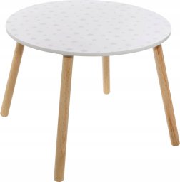 Atmosphera Stolik dla dzieci, biały w gwiazdki, Ø 60 cm