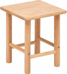 Atmosphera Drewniany taboret dziecięcy WOOD, 27 x 27 x 32 cm