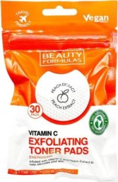 Beauty Formulas BEAUTY FORMULAS_Exfoliating Toner Pads nasączone płatki złuszczające z Witaminą C 30szt.