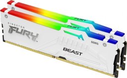 Pamięć Kingston Fury Beast RGB, DDR5, 64 GB, 6000MHz, CL30 (KF560C30BWEAK2-64)