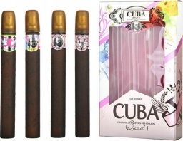 SET CUBA ORIGINAL Quad I Heartbreaker EDP spray 35ml + La Vida EDP spray 35ml + Victory EDP spray 35ml + Vip Women EDP spray 35ml