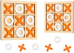 LeanToys Gra W Kółko i Krzyżyk Strategiczna Logiczna Drewniana LEAN TOYS