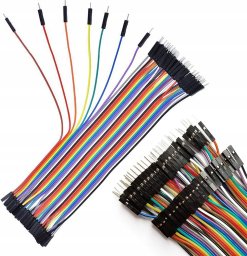 Rosfix ROSFIX PRZEWODY POŁĄCZENIOWE MĘSKO ŻEŃSKIE 40 PIN 20 CM ARDUINO WIELOBARWNE