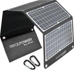 Ładowarka solarna Realpower Solarpanel SP-30E 30 Watt 4 Panel składany