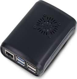 OEM Obudowa do Raspberry Pi 5 z wentylatorem i radiatorami - ABS - czarna}