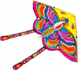 Latawiec duży 90cm motyl różowy